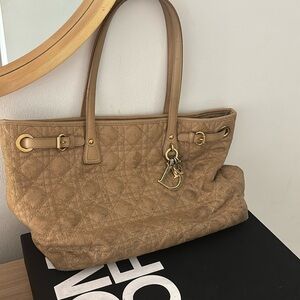 Dior Handbag Beige Tote
